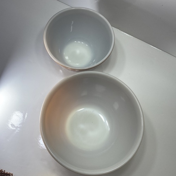 Pyrex 402 and 401 Woodland Brown, 750 ml & 1.5 LT, Mixing Bowls Vintage - Picture 6 of 9
